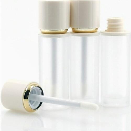 10pcs 4ml Frosted Lipgloss Bottle Round Tube DIY Lipstick Cosmetic Packaging Container Sample Display Makeup Accessories