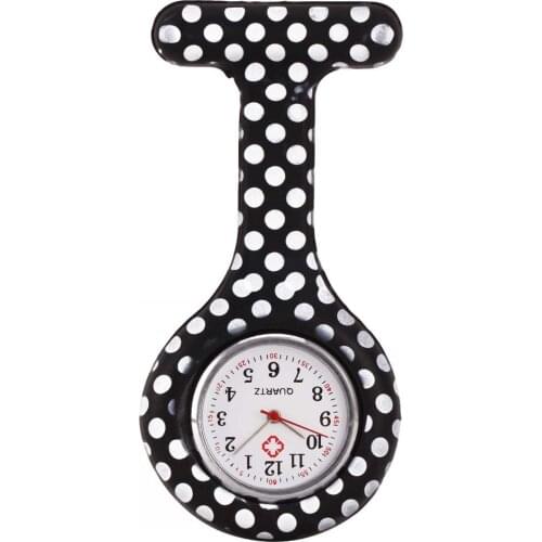 Nurse Watches Printed Style Clip-on Fob Brooch Pendant Pocket Hanging Doctor Nurses Medical Quartz Watch S55