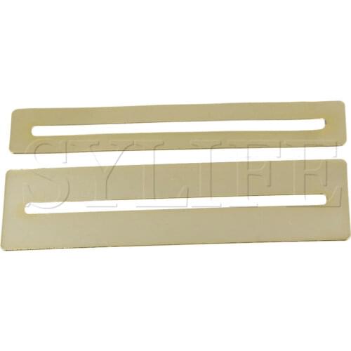 Set of 2pcs Gold Polished Bass and Guitar Fretboard Protector Flat Shape