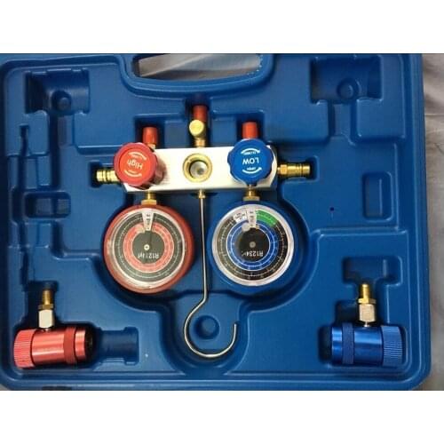 Environmental Protection Manifold Gauge Set Aluminum Valve Body MST-R1234YF