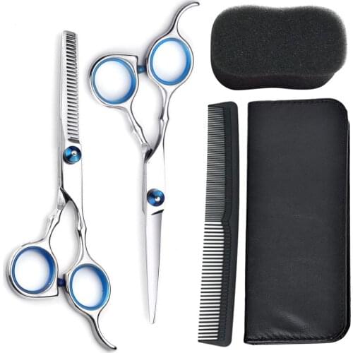 5/10Pcs Professional Hairdressing Scissors Kit Hair Cutting Scissors Hair Scissors Tail Comb Hair Cape Hair Cutter For Men Women
