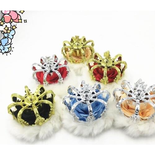 New rose Plush crown cosplay props cross rose headdress hairpin