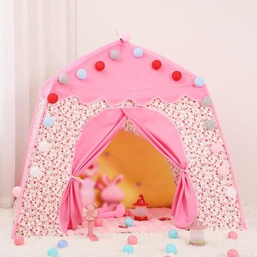 Tent Childrens Tent Indoor Outdoor Games Garden Trip Princess Castle Folding Cubby Toys Tents Teepee Playhouse Tent for Kids