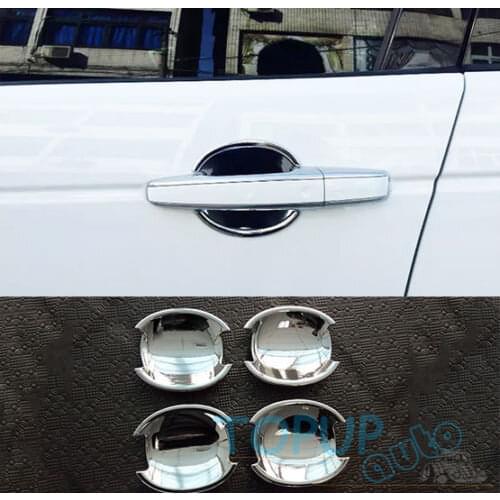 FIT FOR 2015-DISCOVERY SPORT CHROME DOOR HANDLE BOWL COVER CUP CAP CAVITY TRIM FIT FOR 2015- LAND ROVER DISCOVERY SPORT