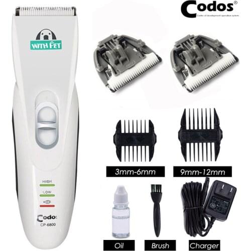 Professional Codos CP6800 Pet Hair Clipper Dog Hair Trimmer For Cats Dogs Electric Hair Shaver Rechargeable Dog Grooming Clipper