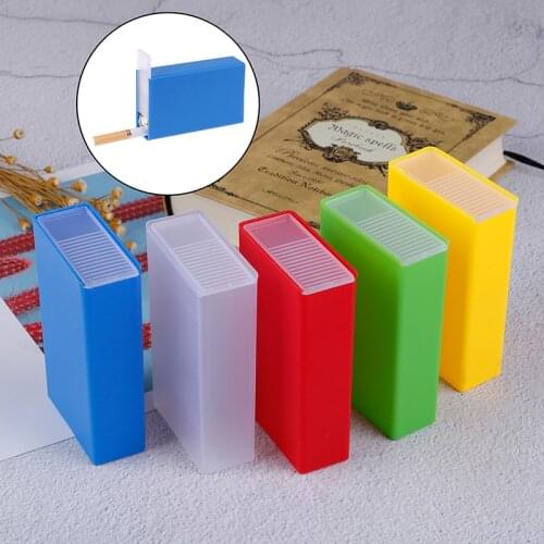 1pcs Cigarette Box Transparent Portable Plastic Cigarette Case Hold Soft Pack Can Put Cigarette LighterWholesale