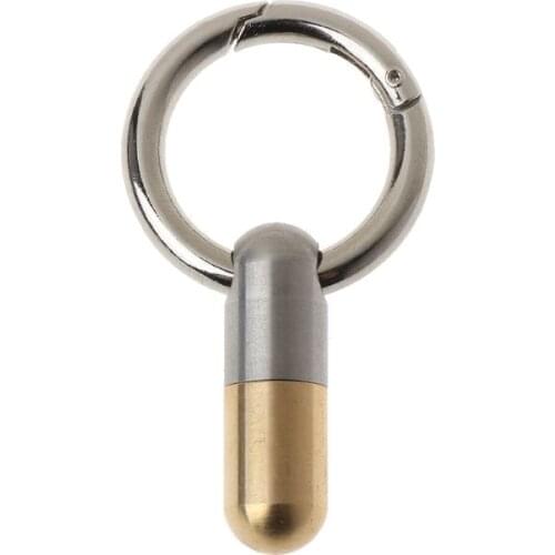 Stainless Steel Unboxing Cutter Sharp Capsule Keyring Tiny Cutting Tool Keychain T4MD