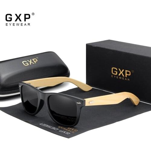 GXP Original Mens Polarized Retro handmade Bamboo Sunglasses Women Wooden Sun glasses Men Brand Wood Glasses