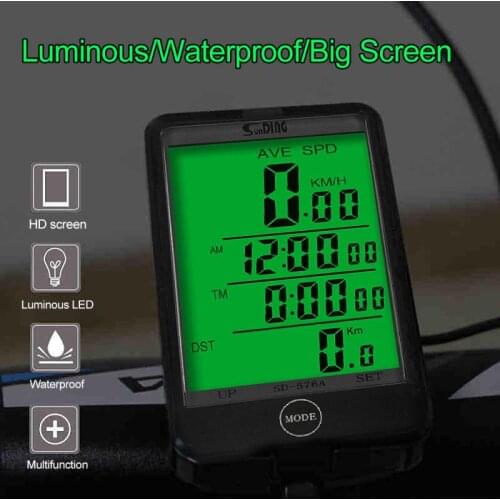 Bicycle Computer wired Speed Meter Digital Multifunction Speedometer Odometer Waterproof Bike Computer bike accessories