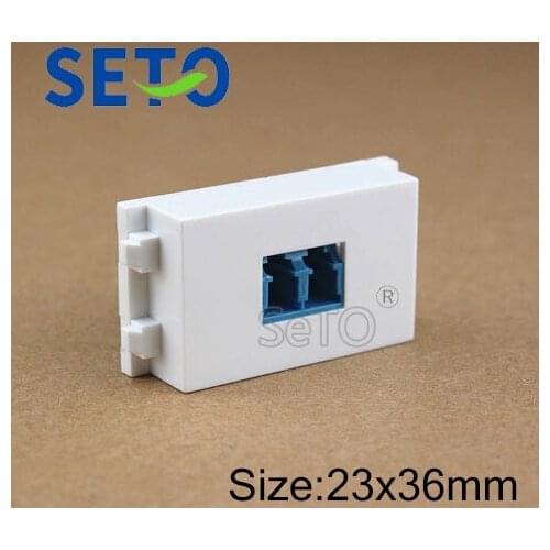 SeTo 128 Type Fiber Optic LC Coupler Module LC Connector Keystone For Wall Plate Socket