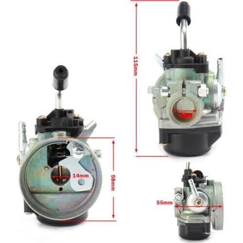 14mm Performance Carburetor 37cc water cooled Carb Modify 43 47cc 49cc 2-Stroke Mini Pocket bike Dirt Pit Bike ATV Quad