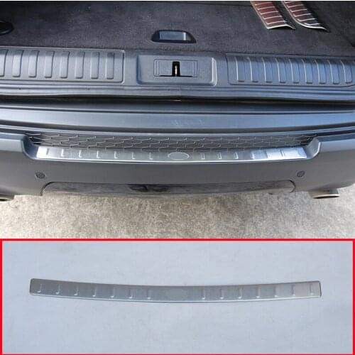 Stainless Steel Outside Rear Bumper Protector Sill Plate Cover For Land Rover Range Rover Sport 2014-2017 Car Accessory Styling