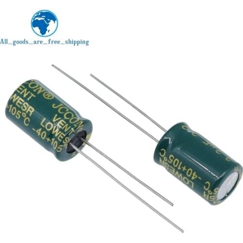 20PCS Higt quality 400V2.2UF 8*12mm 2.2UF 400V 8*12 Electrolytic capacitor