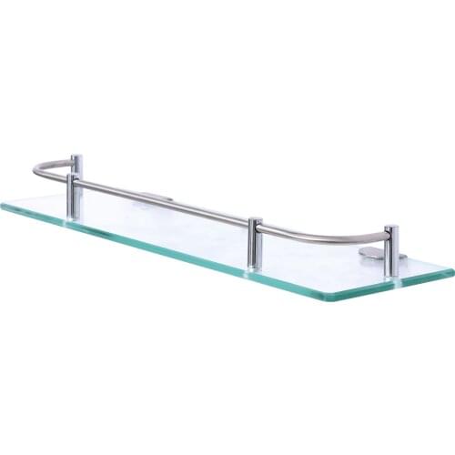 40/50CM Bathroom Pendant Shelf Stainless Steel Glass Shelf Bathroom Storage Rack Shower Corner Shelf Bathroom Organizer