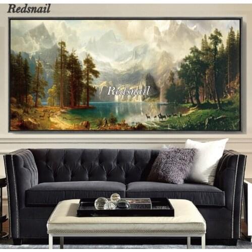 5D Diy Diamond Painting Mountain tree lake Full Drill mosaic Diamond Embroidery rhinestone large Decor natural scenery YY2348