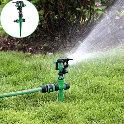 Automatic Water Garden Sprinkler Spike Lawn Grass 360 Degree Rotating Sprayer with Stake Irrigation Watering Spray Nozzle Set