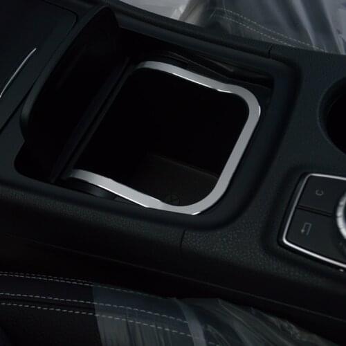 Car Center Console Storage Box Frame Decoration Sticker Trim For Mercedes Benz CLA C117 GLA X156 Interior Styling
