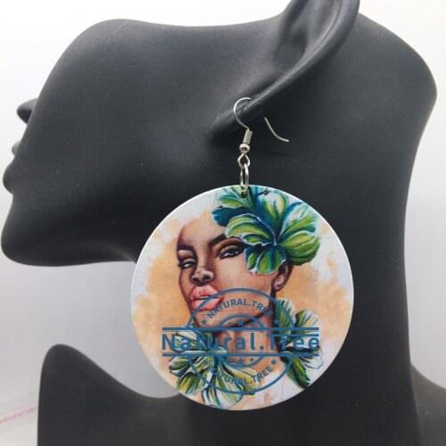 Free Shipping!African wooden earrings