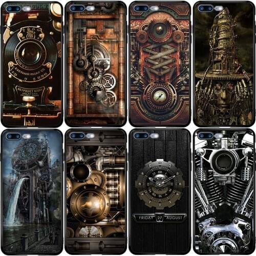 Phone Case for Xiaomi Redmi Note 9A 8 8T 7 6 7A 6A 5A 5 A1 A2 A3 Pro Max Plus Lite Steampunk Machine Gears