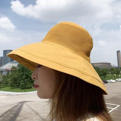 Breathable Korean Version Sun Hat Travel Anti-Uv Fishermans Hat Net Red Sun Hat