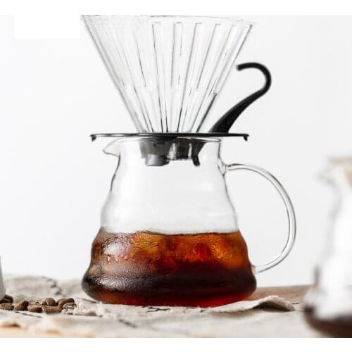 Coffee Dripper Cold Brew V60 800ML/600ML360ML Coffee Glass Coffee Filter Reusable Coffee Filters