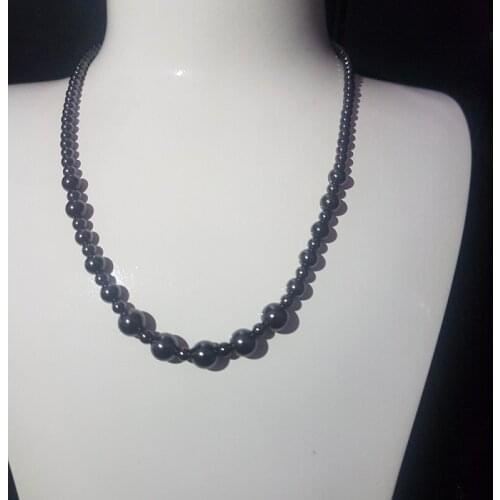 Silver 925 Sterling Hematite Stone Necklace