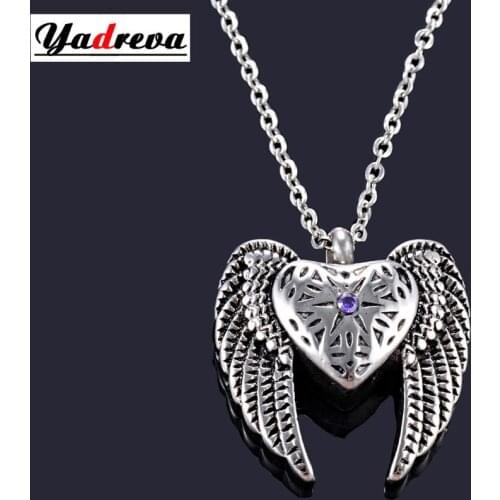 Stainless Steel Pendant And 50cm Necklace Cremation Pendant Necklace Ashes Keepsake Memorial Urn Jewelry