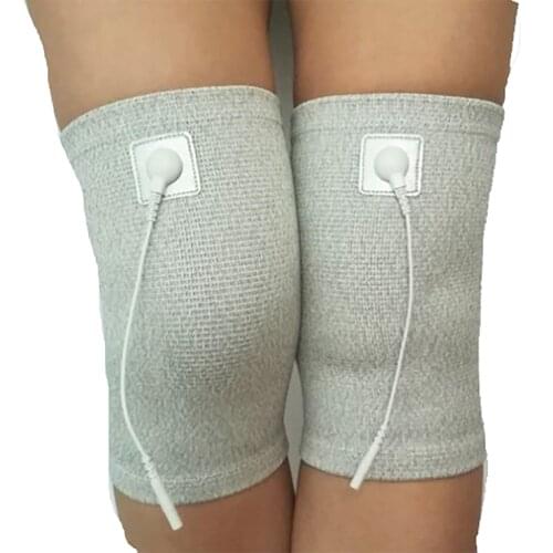JYTOP Silver Fiber Conductive Massage Electrode Physiotherapy Knee Pad Silver Fiber Conductive Knee Pad with Five-core Wire