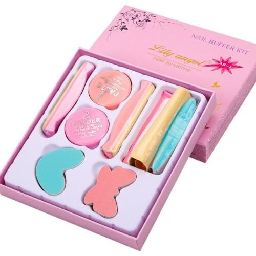 Nail Polish Wax Set High-end Beauty Care Tools SuppliesNail Rubbing strip/ wool Brush /polishing Block/ Nail Polish Ing Wax