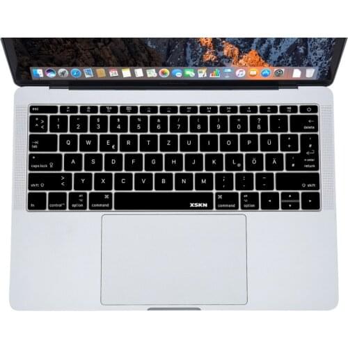XSKN German Keyboard Skin Silcione Cover for Macbook 12 Inch with Retina Display Model A1534 US EU Version