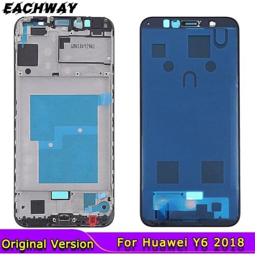 Original for Huawei Y6 2018 Front Frame Middle Bezel Housing Honor 7A Pro Faceplate Chassis For Huawei Y6 Prime 2018 Front Frame