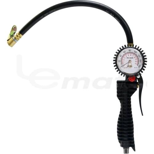 LEMATEC Car Motorcycle Tire Pump Gun With Heavy Duty Portable Air Compressor Metal Tyre Inflator Race