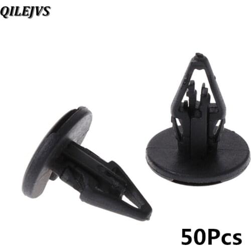 QILEJVS 50 Pcs Car Fender Trunk Rivet Fastener Push Clips For Honda Renault Peugeot Citroen