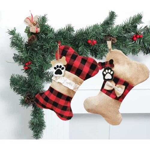 Christmas pet socks decorations gift bags gift bags