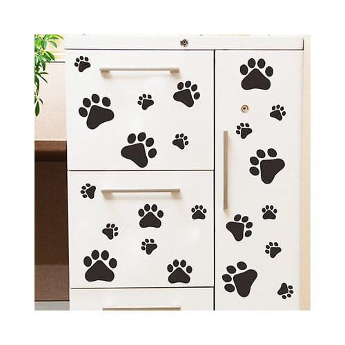 Removable Paw Print Stickers Car Wall Art Decal Walls Stichers Cat Dogs Graphics Room Decoration 22 Any Colour