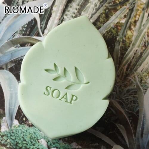 Leaf Shape Soap Stamp Acrylic Natural Transparent Custom Stamps For Making Soap Chapter With Handle Handmade Seal Z0589SY