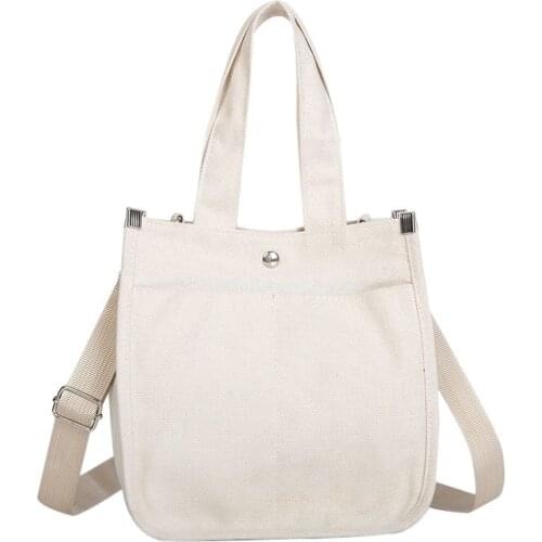 2020 Korean version of ins college wind soft girl student canvas portable shoulder bag female Harajuku ulzzang messenger bag