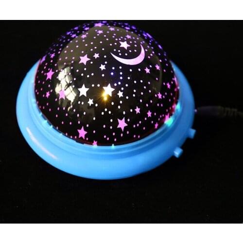 Rotating night light projector Rotating starry sky starry sky master children kids baby sleep romantic Led lamp projection