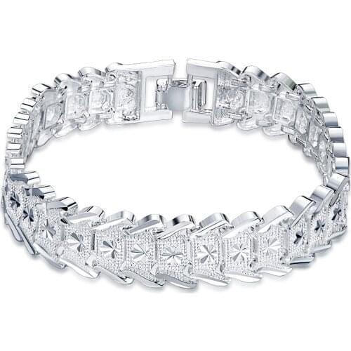 High Quality 925 Sterling Silver Bracelet Heart Purple Crystal Zircon Bracelet For Woman Party Engagement Jewelry Gift