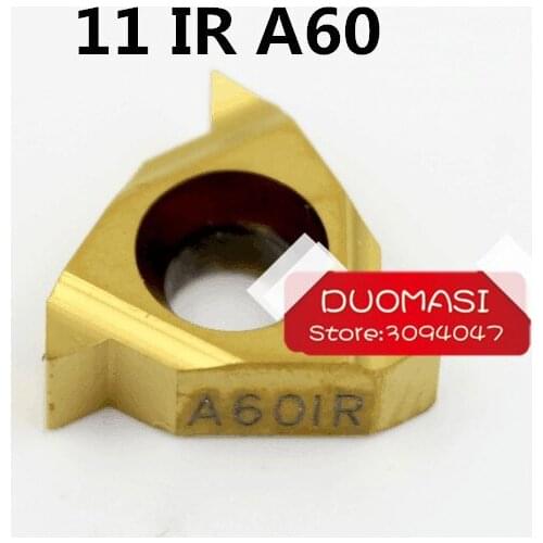 10 pcs 11 IR A 60 ,Indexable Tungsten Carbide Threading Lathe Inserts for Threaded Lathe Holder,thread turning tool holders