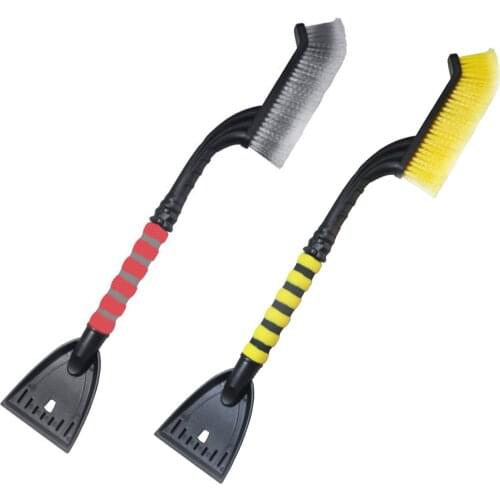 2 In 1 Multifunction Car Ice Scraper Snow Brush Retractable Window Shovel Removal Brush Effectively Remove Snow Winter Vividly