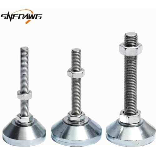 304 Stainless Steel Adjustable Foot Cup Fixed Machine Furniture Feet Pad Support Cabinet Metal Legs