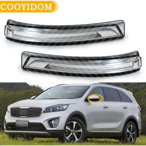 Car Rearview Side Mirror Lamp 87613 C5000 / 87623 C5000 LED Turn Signal Flasher Light For Kia Sorento 2015 2016 2017 2018