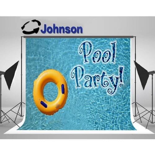 Pool Party Swimming ring water photography studio background High quality Computer print wall photo backdrop