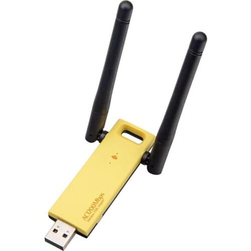 Wireless Wifi Adapter 1200mbps Dual Band 5Ghz 2.4Ghz Adapter 802.11ac RTL8812 Chipset Aerial Dongle Mini USB Network Card