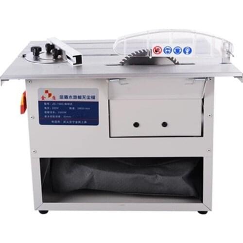 Electric Small Household Multifunction Dustless Push Table Saw Woodworking Floor Oblique Cutting Aluminum Alloy Adjustable Quick