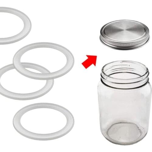 1/5/10Pcs Silicone Airtight Sealing Rings Gaskets for Mason Jar Lids Storage Cap Dropshipping