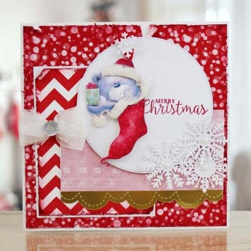 Good Christmas Dream Teddy Metal Cutting Dies Stencils For DIY Scrapbooking Decorative Embossing Handcraft Die Cutting Tool