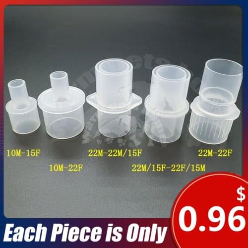 Anesthesia Breathing Circuit Corrugated System Straight Connector Veterinary Tool