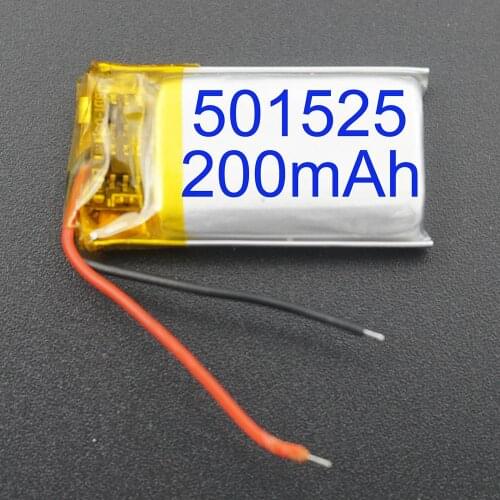 XINJ 3.7V 200 mAh lithium polymer battery li po cell 501525 For MP3 Music player GPS Sat nav car DVC DVR bluetooth earphone DIY